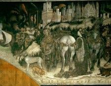 Pisanello St George and the Princess of Trebizond, 1422-38, .  