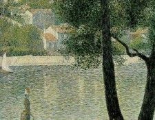 Seurat The Seine at Courbevoie, 1885. , 