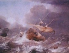 porcellis dutch ships in a gale c1620. Porcellis, ����