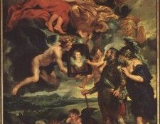 bs- Rubens- Presentation of Portrait [1633]. ,  