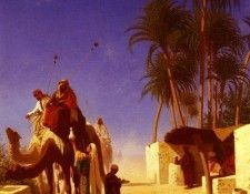 Frere Charles Theodore Les Chameliers Buvant Le The. ,  