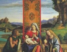 CIMA da Conegliano The Madonna And Child With St John The Baptist And Mary Magdalen. ,  