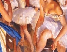 serebryakova ballet dressing room snowflakes the nutcracker 1923.    (1884-1967)