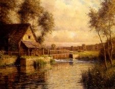 Old mill in normandy. ������, Louis Aston