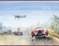 c 1940 robert benoist escapes in his bugatti. ��� ���