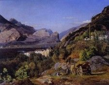  Arco  Riva, Gebirge von Arco bei Riva 1841.   