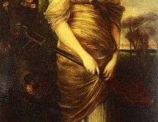 Kaulbach Hermann Portrait Of A Lady With A Mandolin.  