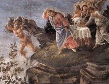 Botticelli The Temptation of Christ detail 6. ����������, Alessandro