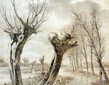 Strij van Jacob Landscape in winter Sun . Strij,  