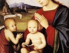 FRANCIA Francesco Madonna And Child With The Infant St John The Baptist. �������, ���������