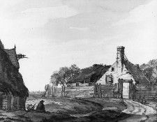 Erkelens Anthony Landscape with farms Sun. Erkelens, 