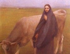 Dagnan Bouveret In The Meadow 1892. Dagnan-Bouveret, --