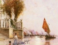 Gegerfelt Wilhelm Von A Venetian Canal. Gegerfelt,  