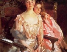 Sargent John Singer Mrs. Fiske Warren and Her Daughter Rachel. ,  