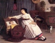 Pabst C Alasacienne Bercant Son Enfant. �����, ������ �������