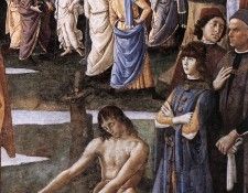 Perugino Pietro Baptism of Christ c1483 detail2. ���������, ������