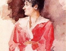 Cassatt Mary Profile of an Italian Woman.  