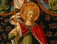 Gozzoli Saint Ursula with Angels and Donor, 1455, 47x28.6 (2. , 