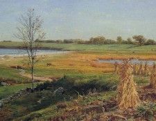 Connecticut Shoreline in Autumn. Kensett,  