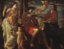 Poussin The Inspiration of the Poet, 1636-38, Musee du Louvr. , 