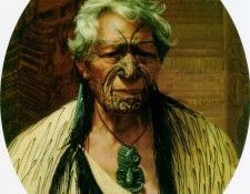 A noble northern chief Atama Paparangi 1912 76.5x64cm. , 
