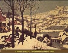 PO HunP 26 P Bruegel lAncien-Chasseurs dans la neige (1565). Lancien, P 