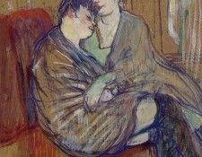 toulouse-lautrec two girlfriends. -,  