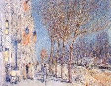 hassam new york landscape 1918. ������, ������