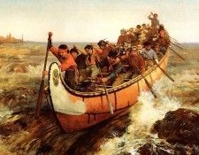 Hopkins, Frances Anne - Shooting the Rapids (end. ,  
