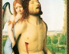 cr Antonello da Messina-The Dead Christ Supported By An Ange.  , 