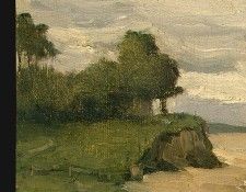 Corot Beach near Etretat, 1872, Detalj 2, NG Washington. ����, ���-������-������