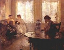 tarbell three girls reading 1907. ,  