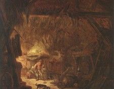 OSTADE Isaack van Interior Of A Peasant House. ������, ��� Isack