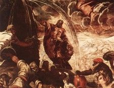 Tintoretto Moses Drawing Water from the Rock detail1. ����������, �����