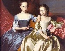 COPLEY - MARY MACINTOSH ROYALL AND ELIZABETH ROYALL, 1758,(1). ,  