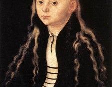 CRANACH Lucas the Elder Portrait Of A Young Girl. ,  
