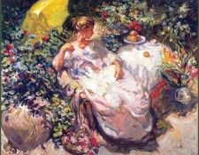 lrsCOL060Royo SentadaenelJardin. , 