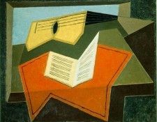 Gris Guitar and music paper, 1926-27, 65x81 cm, Saidenberg G. , 