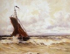 Akersloot-Berg Betzy Return of a ship Sun . Akersloot-, Betzy