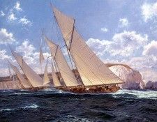 Jsd15 Susanne racing Westward off the Needles JStevenDews sqs. , J 