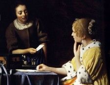 Mistress and Maid. Vermeer, Johannes