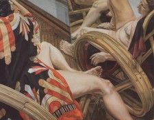 bs- Philip Pearlstein- Two Models In Bamboo Chairs With Mirror [1981]. , 