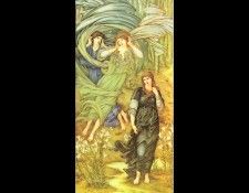 BURNE JONES Edward Sponsa de Libano detail Walker Art Gallery Liverpool. -   