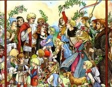 St. George & The Dragon 10 TrinaSchartHyman sqs. , Trina Schart