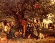 Knaus Ludwig Zigeuner Im Walde.  