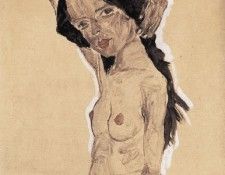 Female nude with  black hair. ����, ����