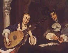 Woman Playing the Lute WGA.  