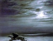 silm 11 Luthien escapes upon Huan. Nasmith, 