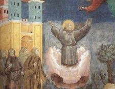 Giotto   Legend of St Francis   [12]   Ecstasy of St Francis. ������ �� �������