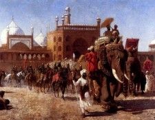 Weeks Edwin The Return Of The Imperial Court From The Great Mosque At Delhi. ,  